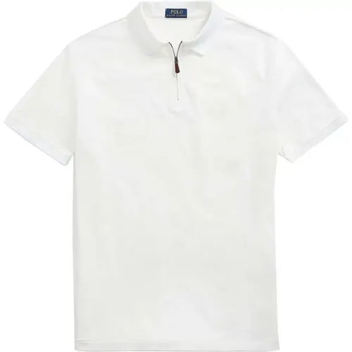 Custom Slim Fit Zip Polo , male, Sizes: XL - Ralph Lauren - Modalova