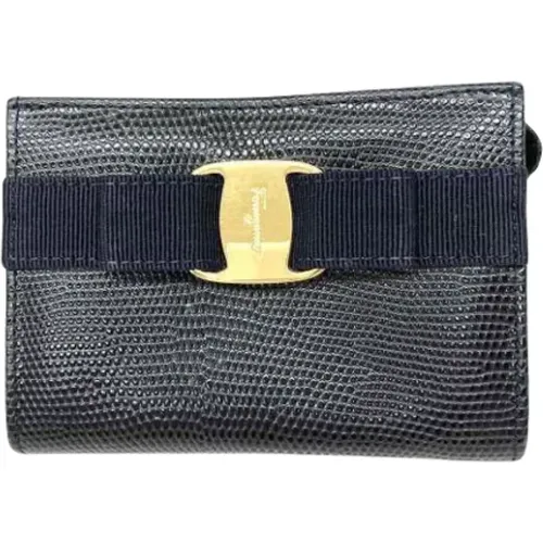 Pre-owned Leather clutches , female, Sizes: ONE SIZE - Salvatore Ferragamo Pre-owned - Modalova