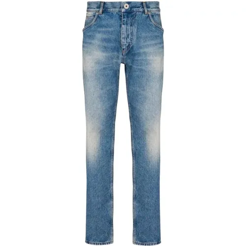 Vintage Denim Jeans, , Straight Leg , male, Sizes: W34, W32 - Balmain - Modalova