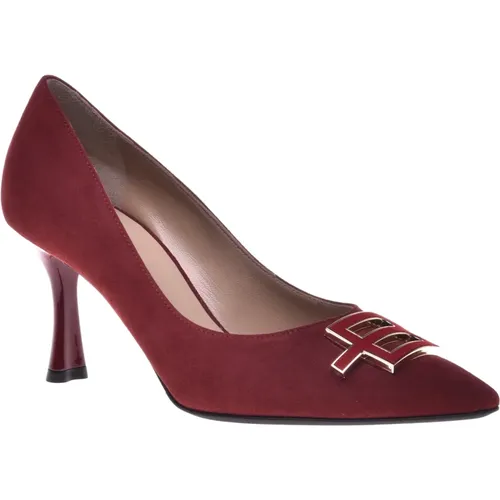 Court shoes in red suede Baldinini - Baldinini - Modalova