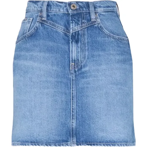 Denim Skirts , Damen, Größe: S - Pepe Jeans - Modalova