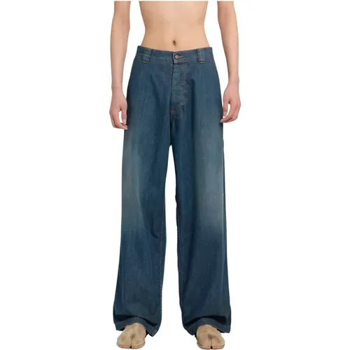 Vintage Denim Jeans mit Stilvollen Details , Herren, Größe: W33 - Maison Margiela - Modalova