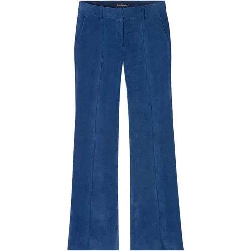 Cord Bootcut Hose, Tiefblau , Damen, Größe: XL - LUISA CERANO - Modalova