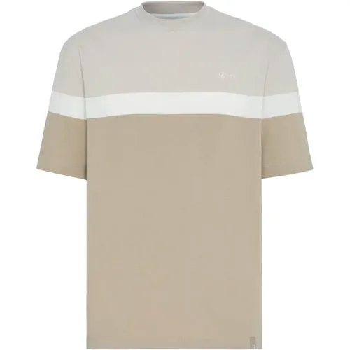 Baumwollmischung T-Shirt , Herren, Größe: XL - Boggi Milano - Modalova