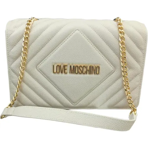Leather Shoulder Bag , female, Sizes: ONE SIZE - Love Moschino - Modalova