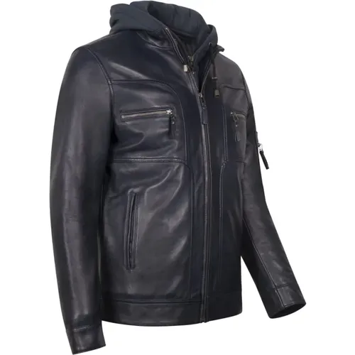Urban Royal Leather Jacket , male, Sizes: 3XL, XL, 2XL, S, M, L - Cycas D’or - Modalova