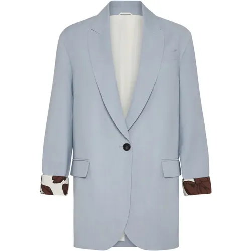Luxury Jackets for Men , female, Sizes: M - BRUNELLO CUCINELLI - Modalova