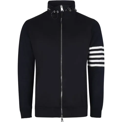 Logo Print Navy Jacke , Herren, Größe: L - PMDS - Modalova