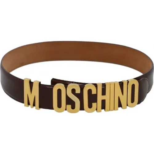 Pre-owned Leder grtel - Moschino Pre-Owned - Modalova