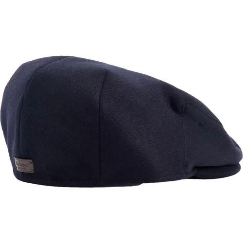 Marineblaue Conon Flat Cap Inspiriert von Tradition , Herren, Größe: XL - Barbour - Modalova