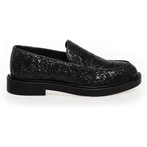 Glitzernde Loafers mit Gummisohle , Damen, Größe: 39 EU - Copenhagen Shoes - Modalova