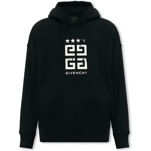 Hoodie with logo , male, Sizes: M - Givenchy - Modalova
