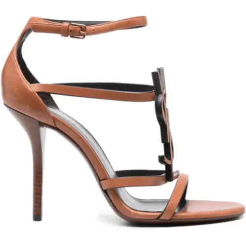 Cassandra 100 Strappy Sandals , female, Sizes: 5 UK, 7 UK, 7 1/2 UK, 6 UK - Saint Laurent - Modalova