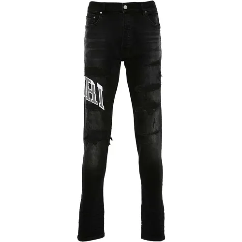 Schwarze Distressed Skinny Jeans - Amiri - Modalova