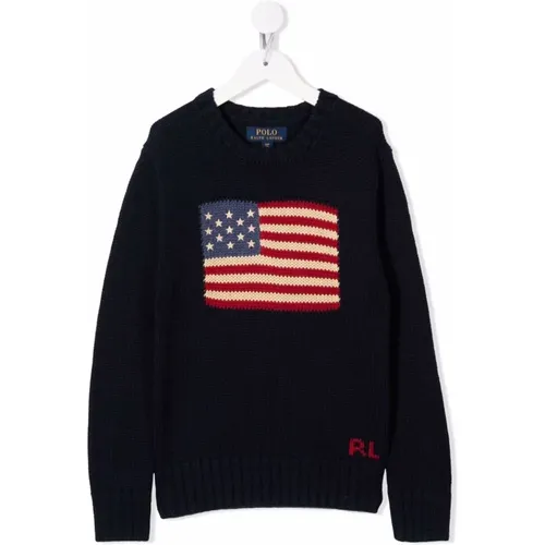 Kinder Navy USA Flag Pullover - Ralph Lauren - Modalova