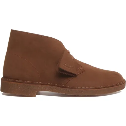 Desert Boot in Cola Leather , male, Sizes: 11 UK, 13 UK, 10 1/2 UK, 8 1/2 UK, 10 UK - Clarks - Modalova