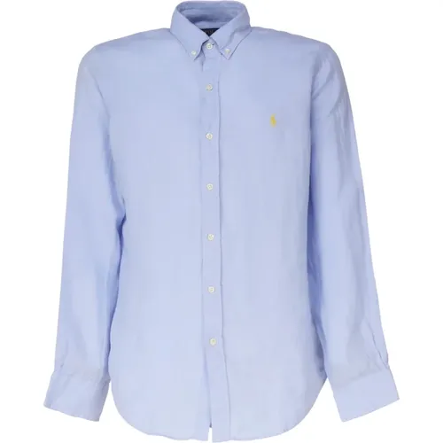 Linen Shirt with Pony Pattern , male, Sizes: M, L, S - Polo Ralph Lauren - Modalova