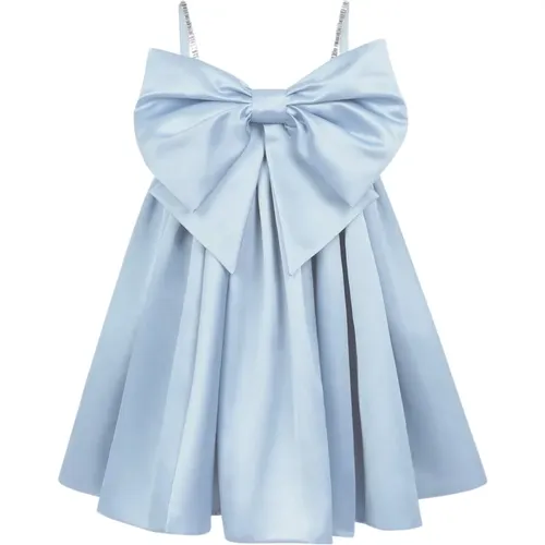 Flared Bow Front Dress in Bluette , female, Sizes: XL, 2XL - Nina Ricci - Modalova