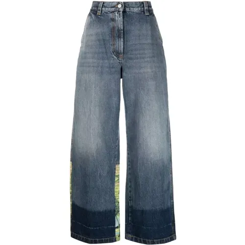 Sunrise Panel Wide-Leg Jeans , Damen, Größe: W25 - Palm Angels - Modalova