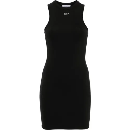 Schwarzes Kleid für Frauen , Damen, Größe: 2XS - Off White - Modalova