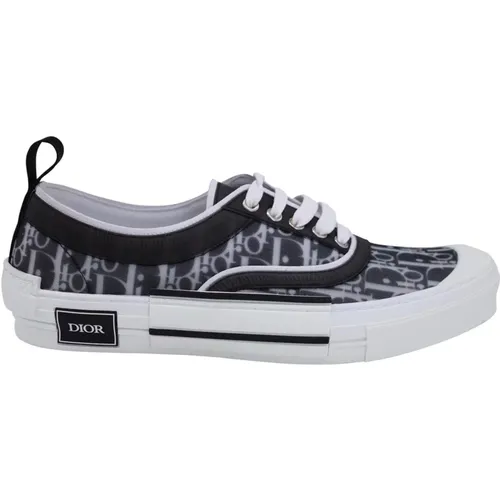 Schwarze Leinwand Low Top Sneakers - Dior - Modalova