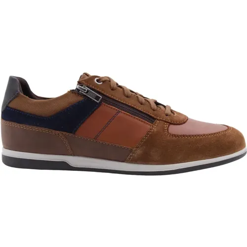 Islay Whiskey Sneaker , male, Sizes: 7 UK, 9 UK, 10 UK - Geox - Modalova