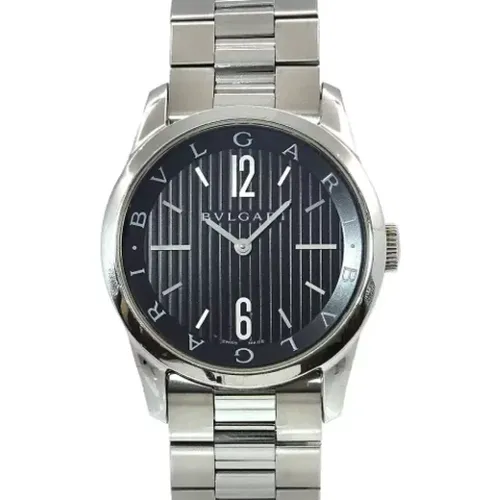 Pre-owned Stainless Steel watches , male, Sizes: ONE SIZE - Bvlgari Vintage - Modalova
