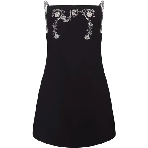 Floral Embroidered Sleeveless Mini Dress , female, Sizes: 2XS, S - Paco Rabanne - Modalova