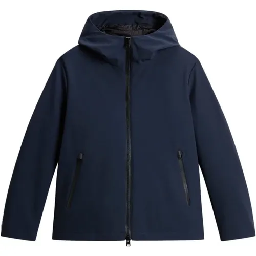 Blaue Parka Jacke für Männer , Herren, Größe: L - Woolrich - Modalova