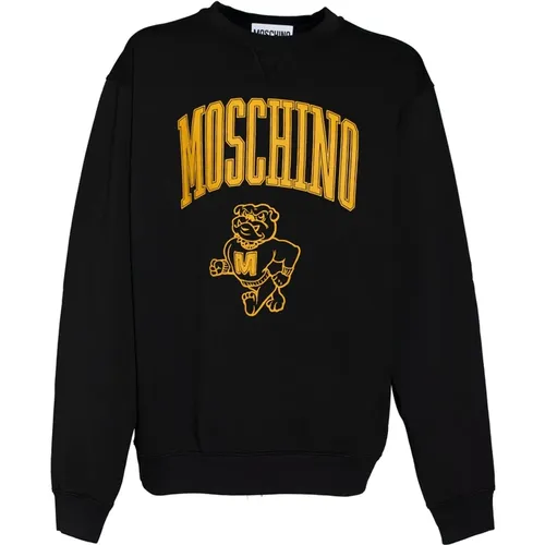 Varsity Bulldog Sweatshirt , Herren, Größe: M - Moschino - Modalova