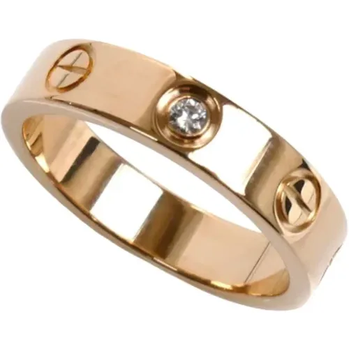 Pre-owned Rose Gold rings , female, Sizes: ONE SIZE - Cartier Vintage - Modalova