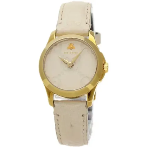 Pre-owned Leather watches , female, Sizes: ONE SIZE - Gucci Vintage - Modalova