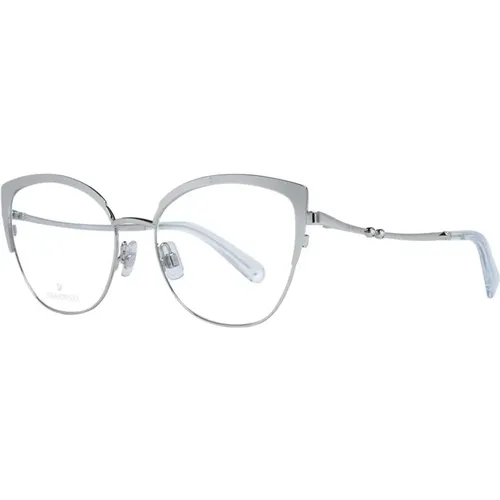 Silberne CatEye Brille Schmetterlingsstil - Swarovski - Modalova