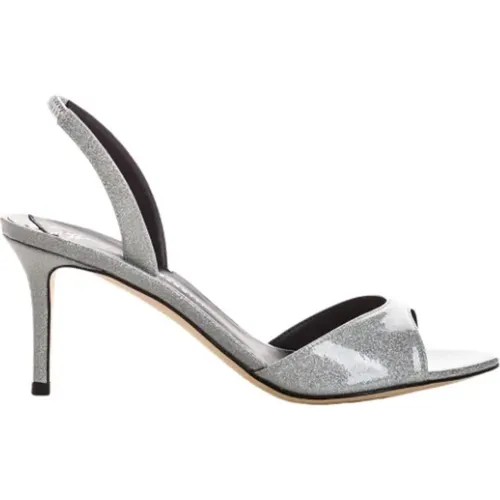 Glitter Leather Heeled Sandals , female, Sizes: 5 UK, 5 1/2 UK, 4 1/2 UK, 3 1/2 UK, 3 UK, 4 UK - giuseppe zanotti - Modalova