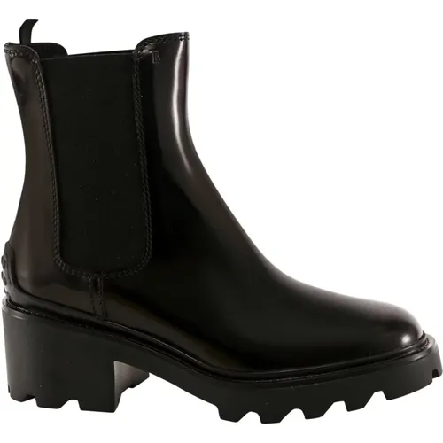 Leather Ankle Boots Stylish Comfort , female, Sizes: 8 UK - TOD'S - Modalova