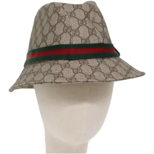 Pre-owned Canvas hats , female, Sizes: ONE SIZE - Gucci Vintage - Modalova