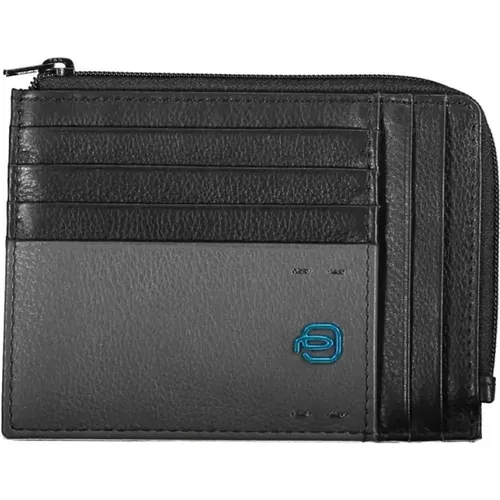 Leather Wallet with Card Holder and Rfid Blocker , male, Sizes: ONE SIZE - Piquadro - Modalova