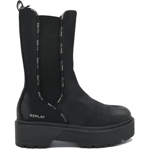 Tape Boots , female, Sizes: 5 UK, 3 UK, 6 UK, 4 UK, 2 UK - Replay - Modalova