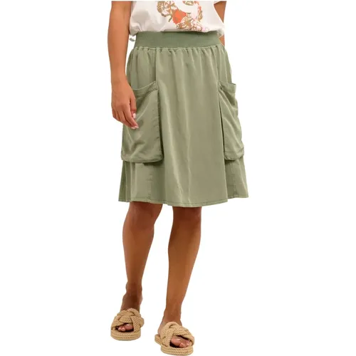 Short Skirts , Damen, Größe: S - Cream - Modalova