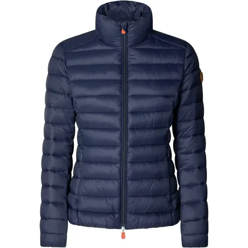 Navy Carly Leichte Jacke , Damen, Größe: L - Save The Duck - Modalova