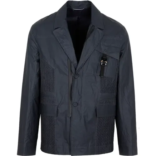 Navy Cotton Jacket , male, Sizes: L, S - Dior - Modalova