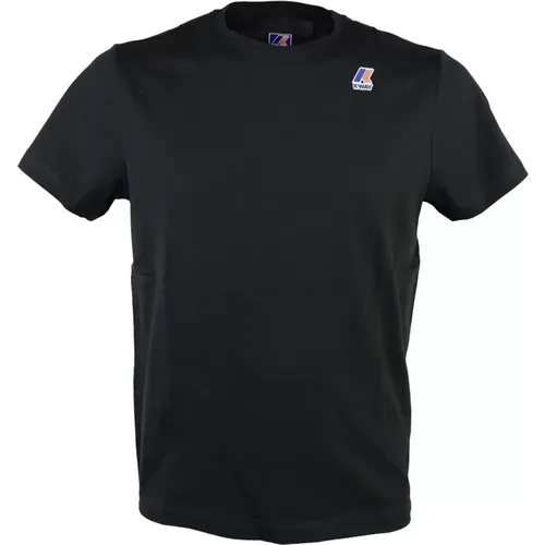 Cotton Slim Fit T-Shirt , male, Sizes: XL, S, M, L - K-way - Modalova