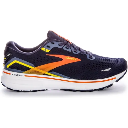 Navy Orange Men's Running Shoes , male, Sizes: 10 UK, 11 UK, 11 1/2 UK, 12 UK, 10 1/2 UK, 12 1/2 UK, 6 1/2 UK, 8 UK, 9 UK, 7 UK, 8 1/2 UK - Brooks - Modalova