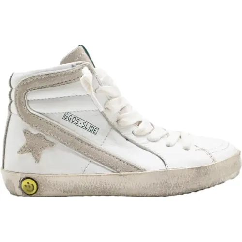Weiß Grün Slide Sneakers - Golden Goose - Modalova