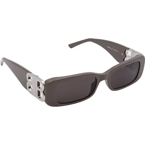 Grey Rectangular Sunglasses , female, Sizes: ONE SIZE - Balenciaga - Modalova