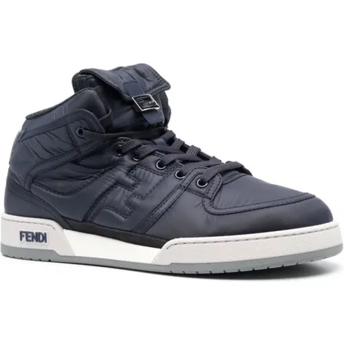 Nylon Hitop Sneakers , male, Sizes: 7 UK, 6 UK - Fendi - Modalova