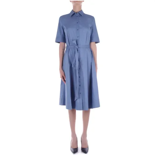 Klares Blaues Knopfkleid , Damen, Größe: 2XS - Ralph Lauren - Modalova