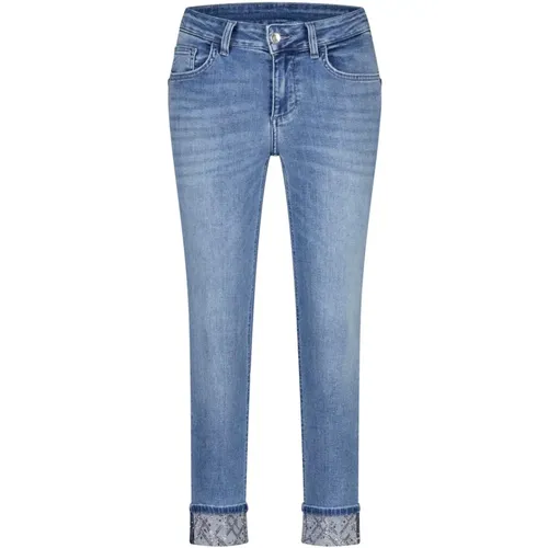 Skinny Jeans Monroe mit Strass , Damen, Größe: W32 - Liu Jo - Modalova
