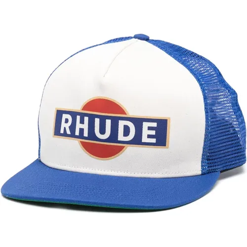 Blaue Baseball Trucker Mütze Rhude - Rhude - Modalova