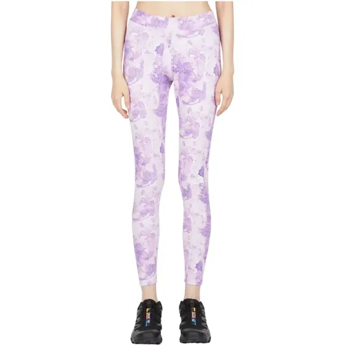 Baumwoll Tie-Dye Leggings mit Hoher Taille , Damen, Größe: L - The North Face - Modalova